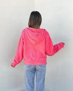 Fuzzy Pink Hooded Sweater