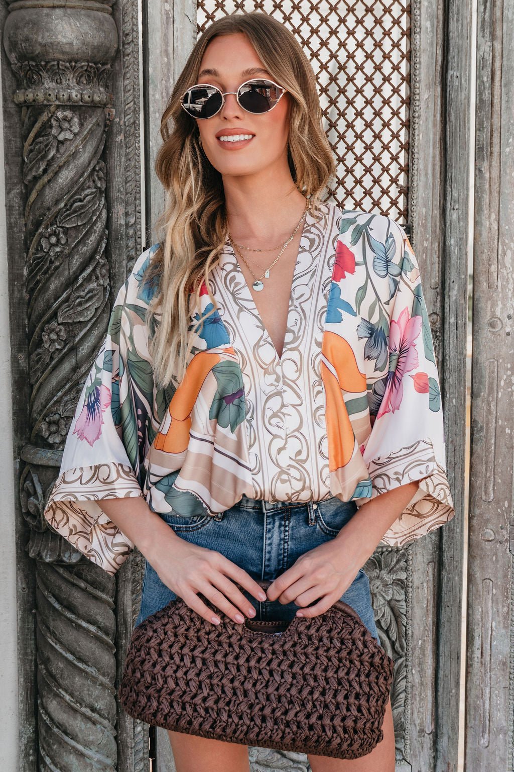 Island Muse Multi Floral Bodysuit