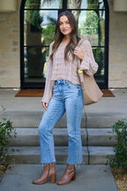Laurel Taupe Open Knit Sweater - FINAL SALE