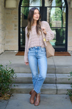 Laurel Taupe Open Knit Sweater - FINAL SALE