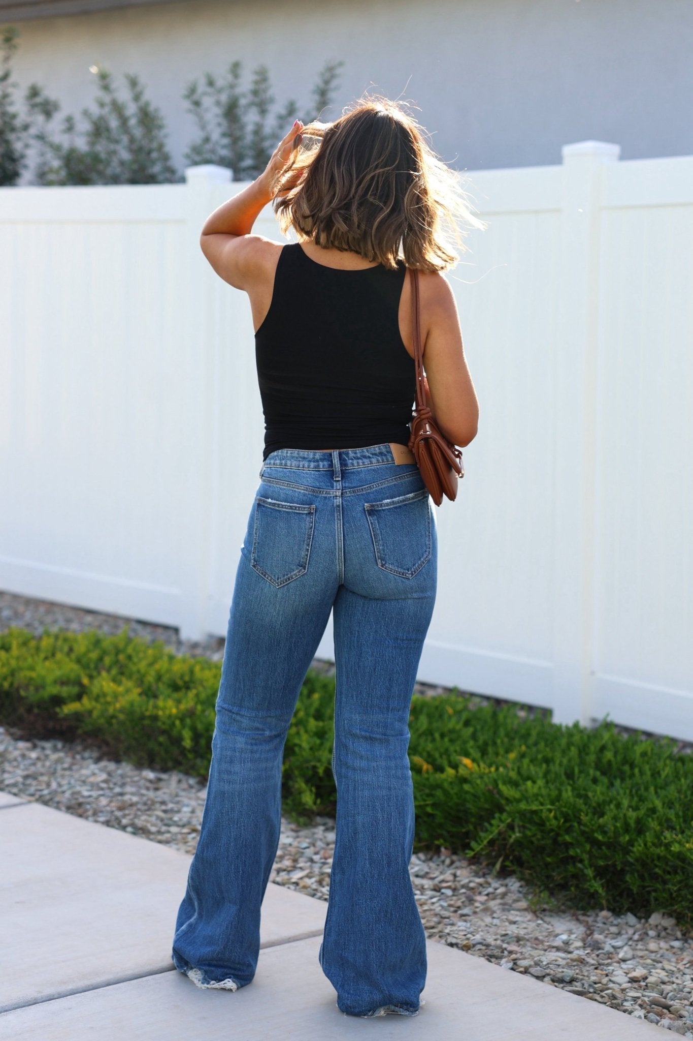 Medium Wash Flare Denim Jeans - FINAL SALE