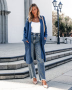 Muse By Magnolia Blue Chunky Duster Cardigan - FINAL SALE