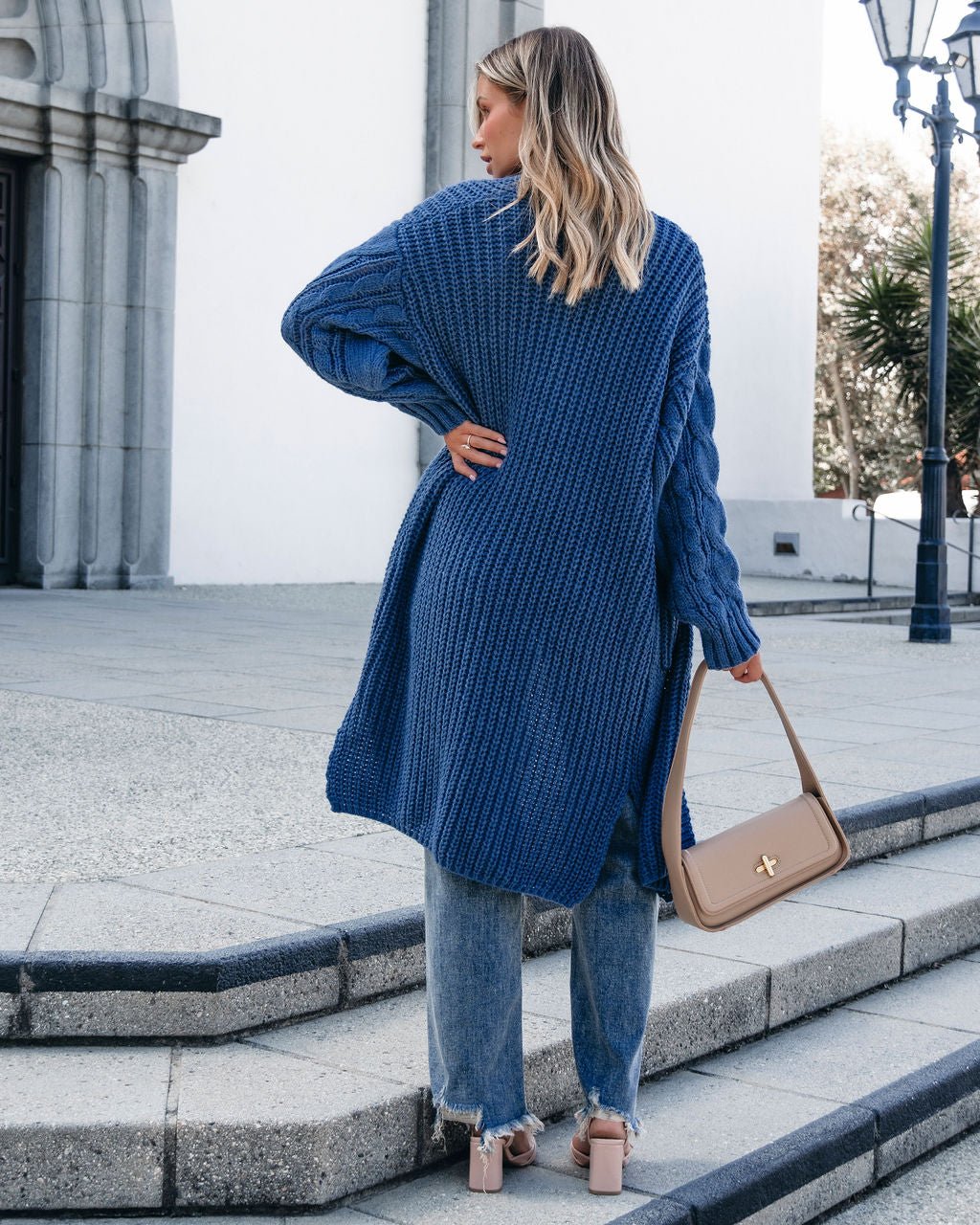 Muse By Magnolia Blue Chunky Duster Cardigan - FINAL SALE