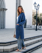 Muse By Magnolia Blue Chunky Duster Cardigan - FINAL SALE