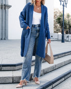 Muse By Magnolia Blue Chunky Duster Cardigan - FINAL SALE