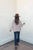 Natasha Grey Cable Knit Sweater - FINAL SALE