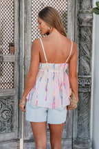 Pink Solstice Embroidered Tank Top