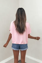 Soft Scuba Lounge Top - Pink