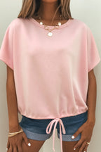 Soft Scuba Lounge Top - Pink