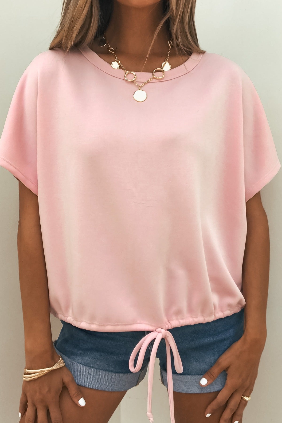 Soft Scuba Lounge Top - Pink