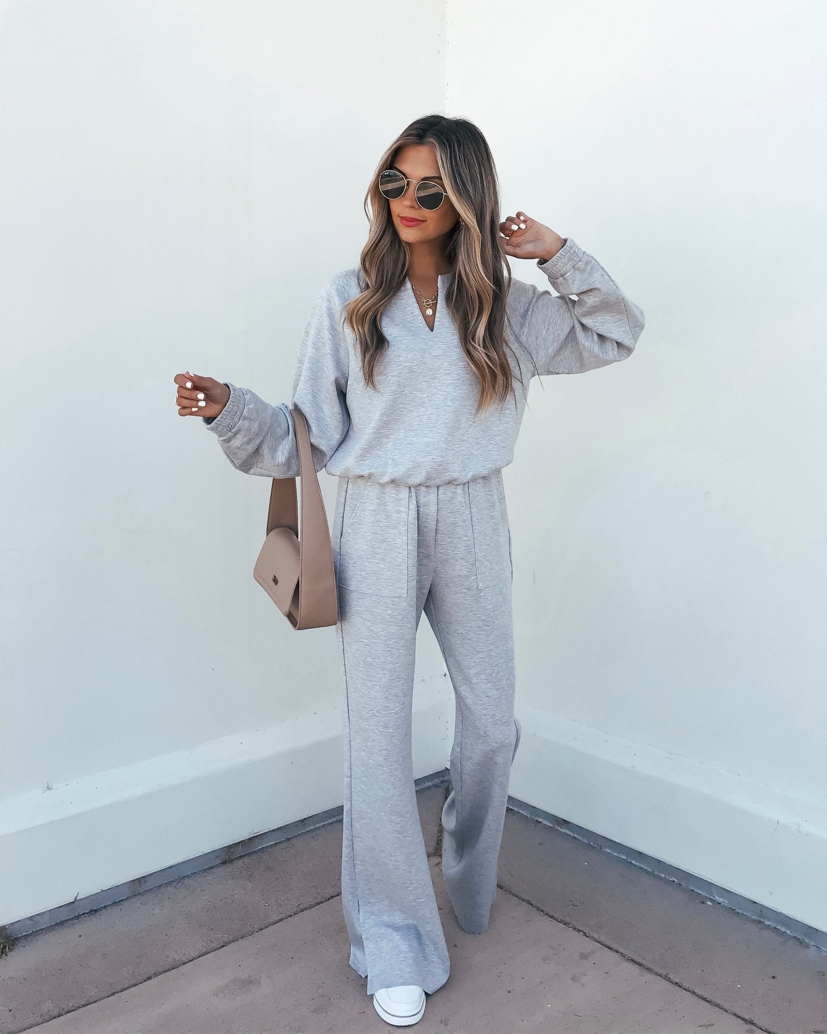 Stay Active Grey Lounge Sweatshirt - FINAL SALE