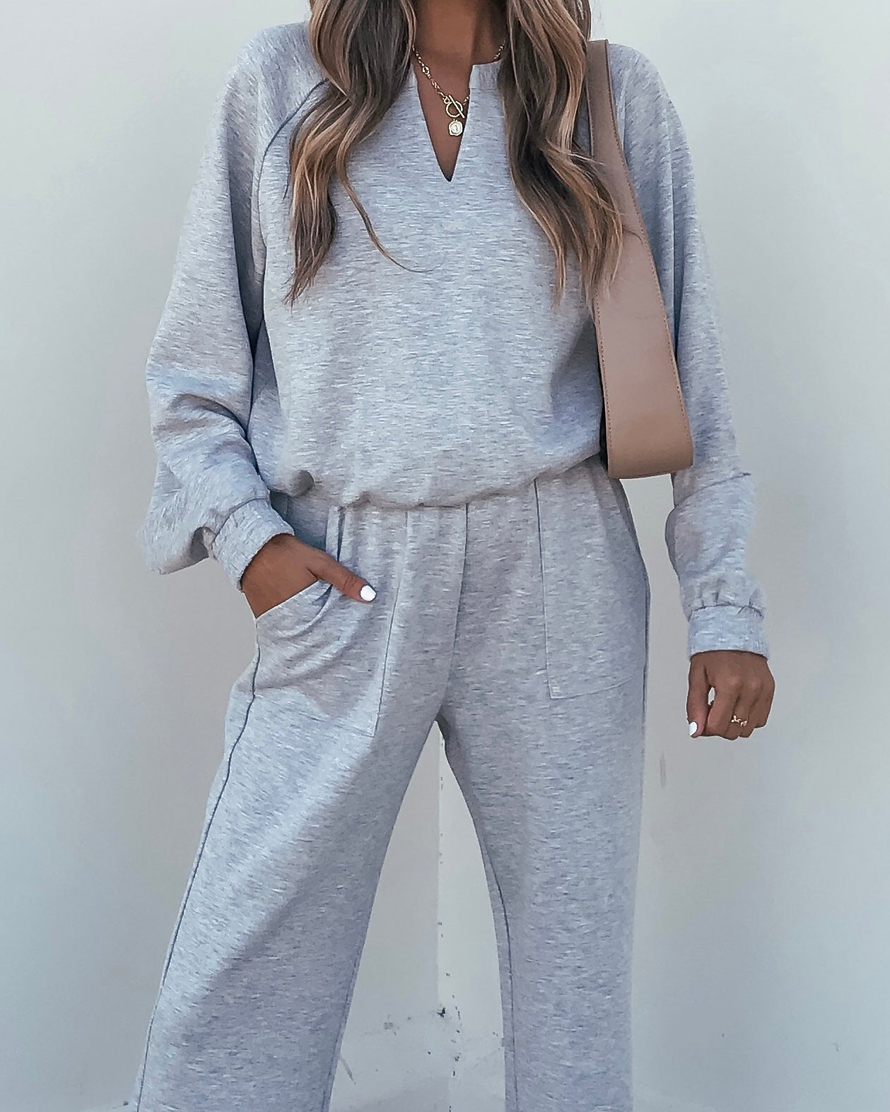 Stay Active Grey Lounge Sweatshirt - FINAL SALE