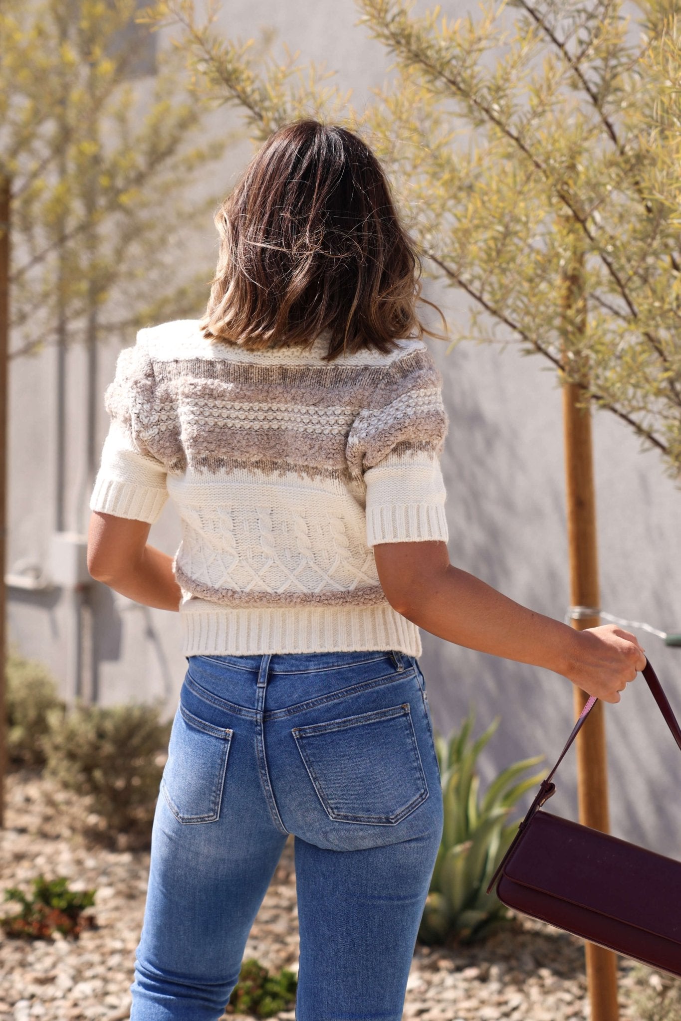 Steve Madden Janae Cream Multi Sweater Cardigan - FINAL SALE