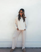 Stone Off The Shoulder Scuba Top - FINAL SALE