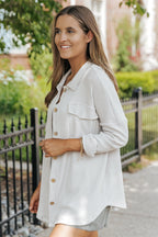 Taupe Waffle Knit Shacket