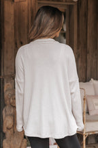 Taupe Waffle Knit Shacket