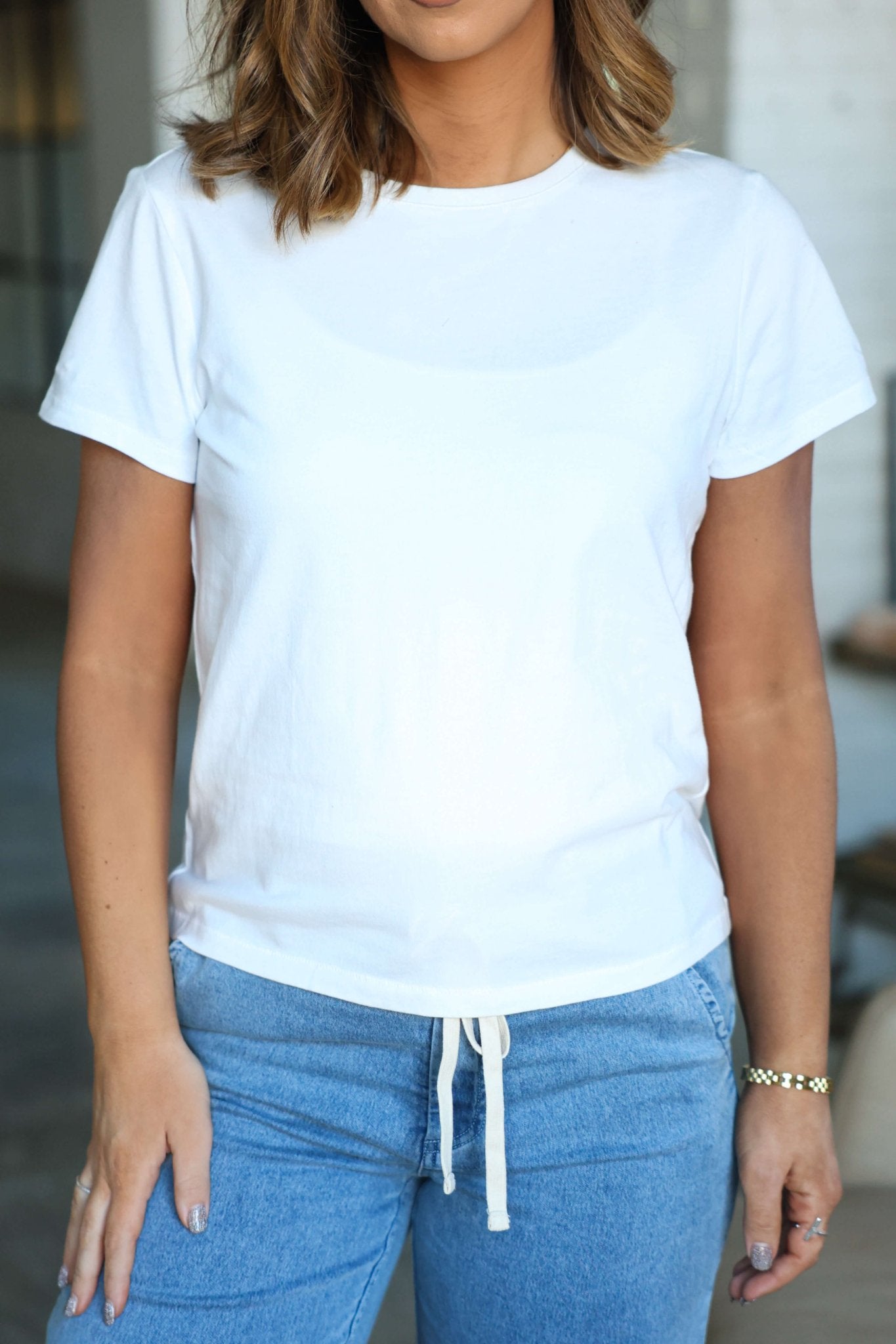 Thread and Supply Basic White Tee